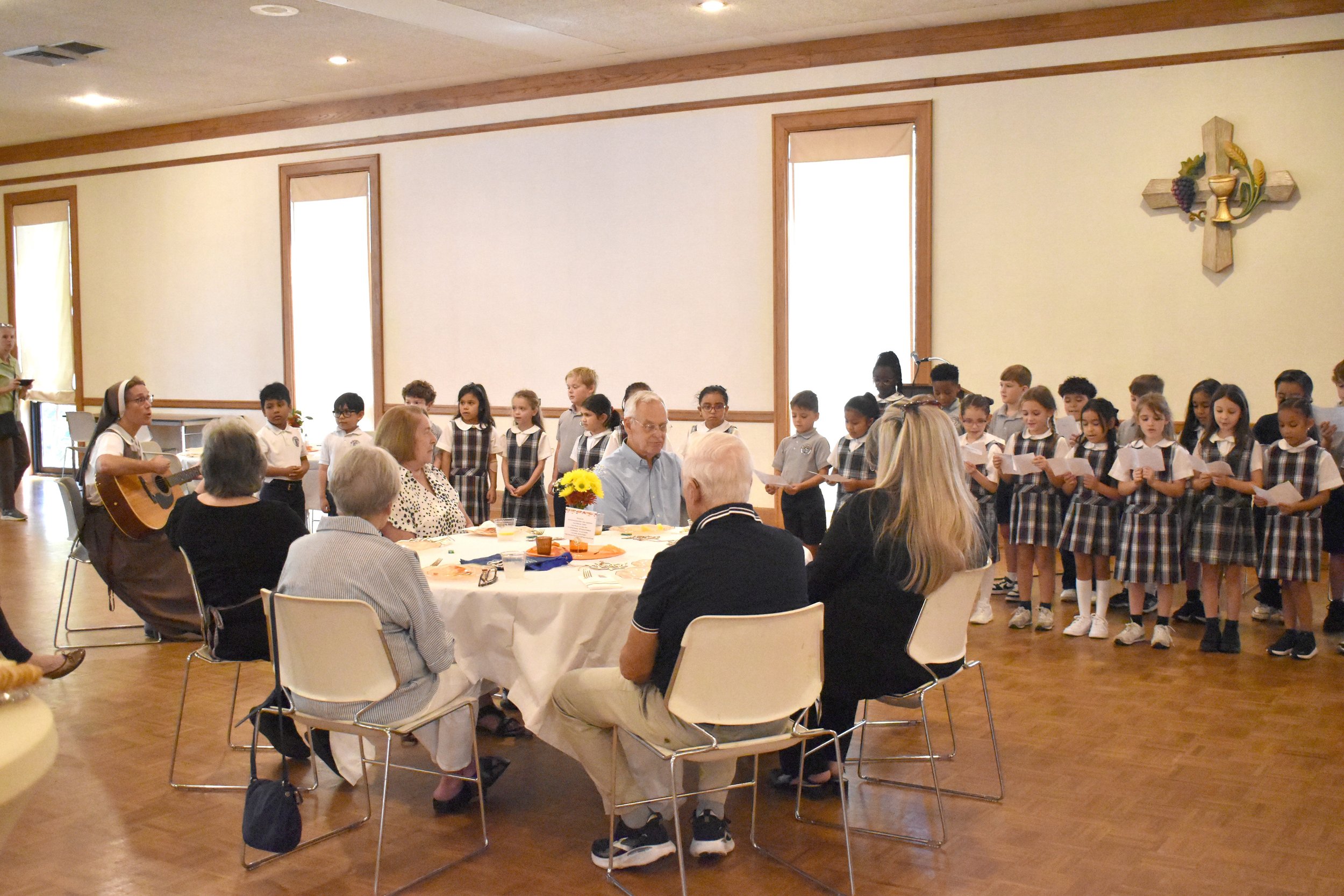 St. Francis Xavier Students Share Their Talents at Pastoral Care Luncheon