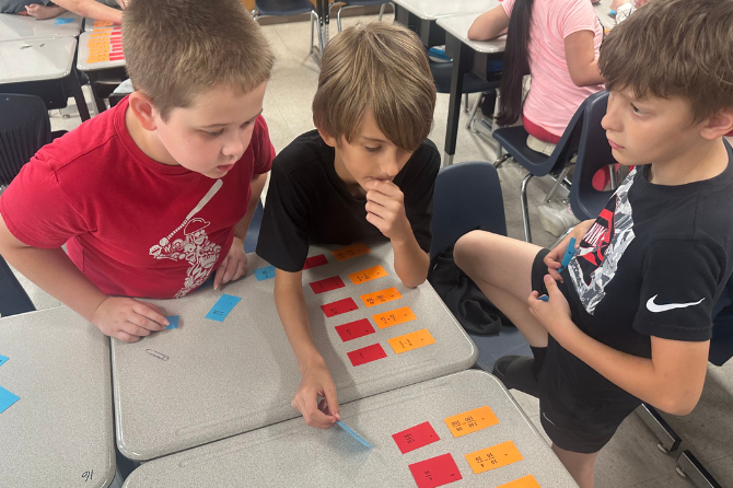  Mrs. Mills class at Lynn Camp elementary has been working on a culminating formative assessment.&nbsp; The lesson is relating fraction equivalencies to decimal fractions.&nbsp;&nbsp; 