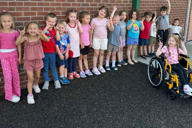  April 15th is&nbsp; American Sign Language (ASL) Day.   Our students are learning a variety of letters and words during class. 