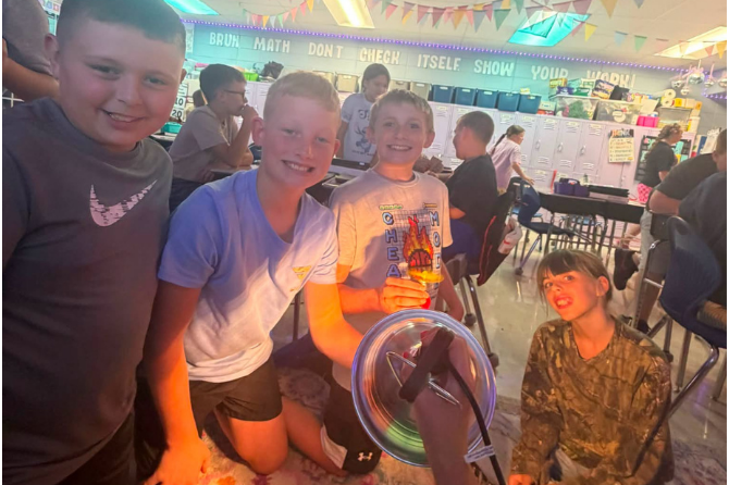  Amplify Science in action at Lay as students work with simple electrical systems to help solve the blackout mystery of Ergstown. 