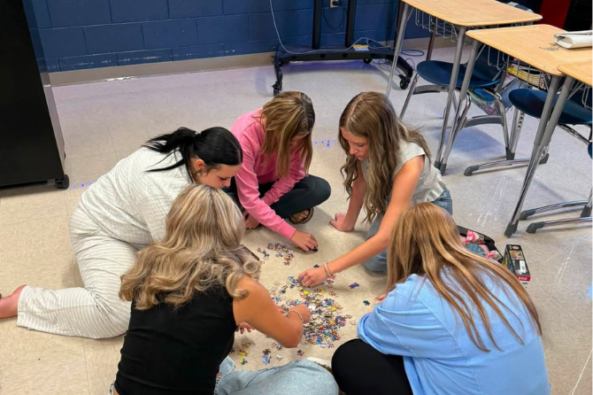  Knox Central students worked on team building strategies as they competed in the JAG 500. 