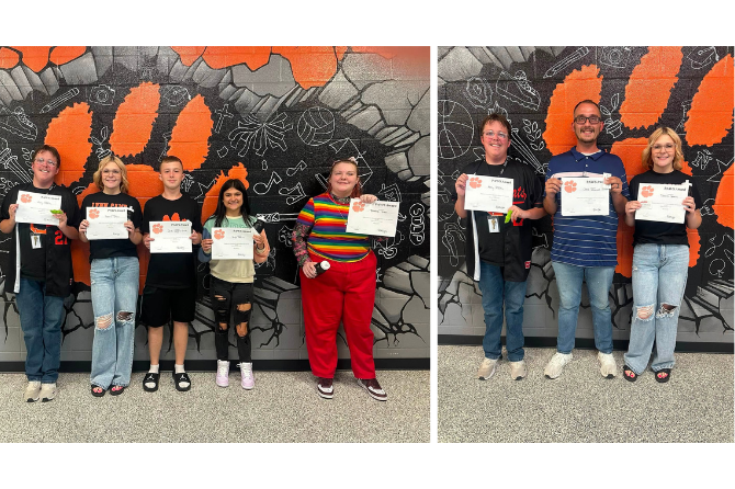  A positive influence at Lynn Camp Middle/High as the first PAWS Awards of the new year were presented to students. 