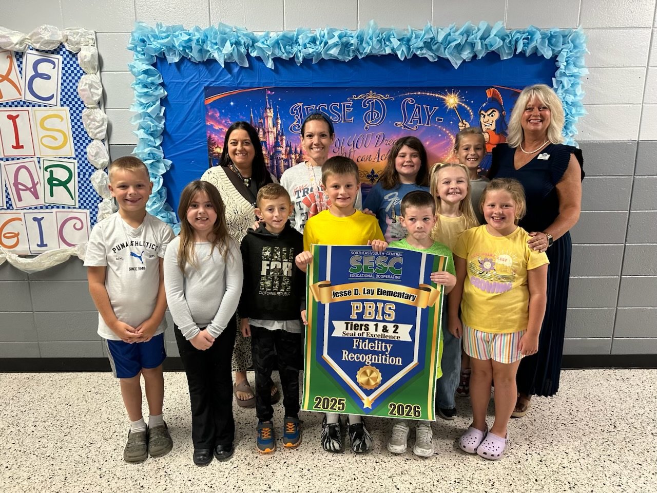  Jesse D. Lay Elementary earned a Tier 2 (Seal of Excellence) fidelity rating for implementing PBIS (Positive Behavioral Interventions and Supports).  