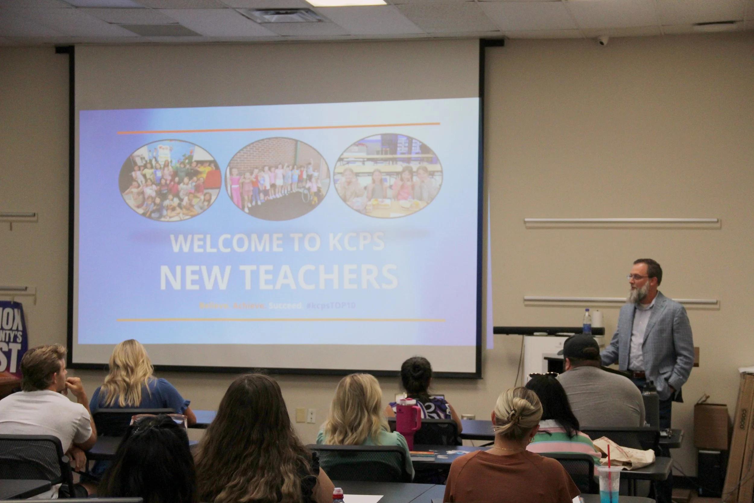 Superintendent shown at new teacher academy