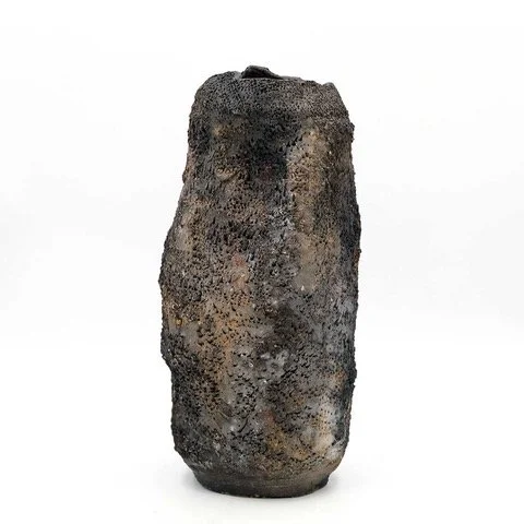 vaso v-20 collezione vulcano in gres patrizia zanon