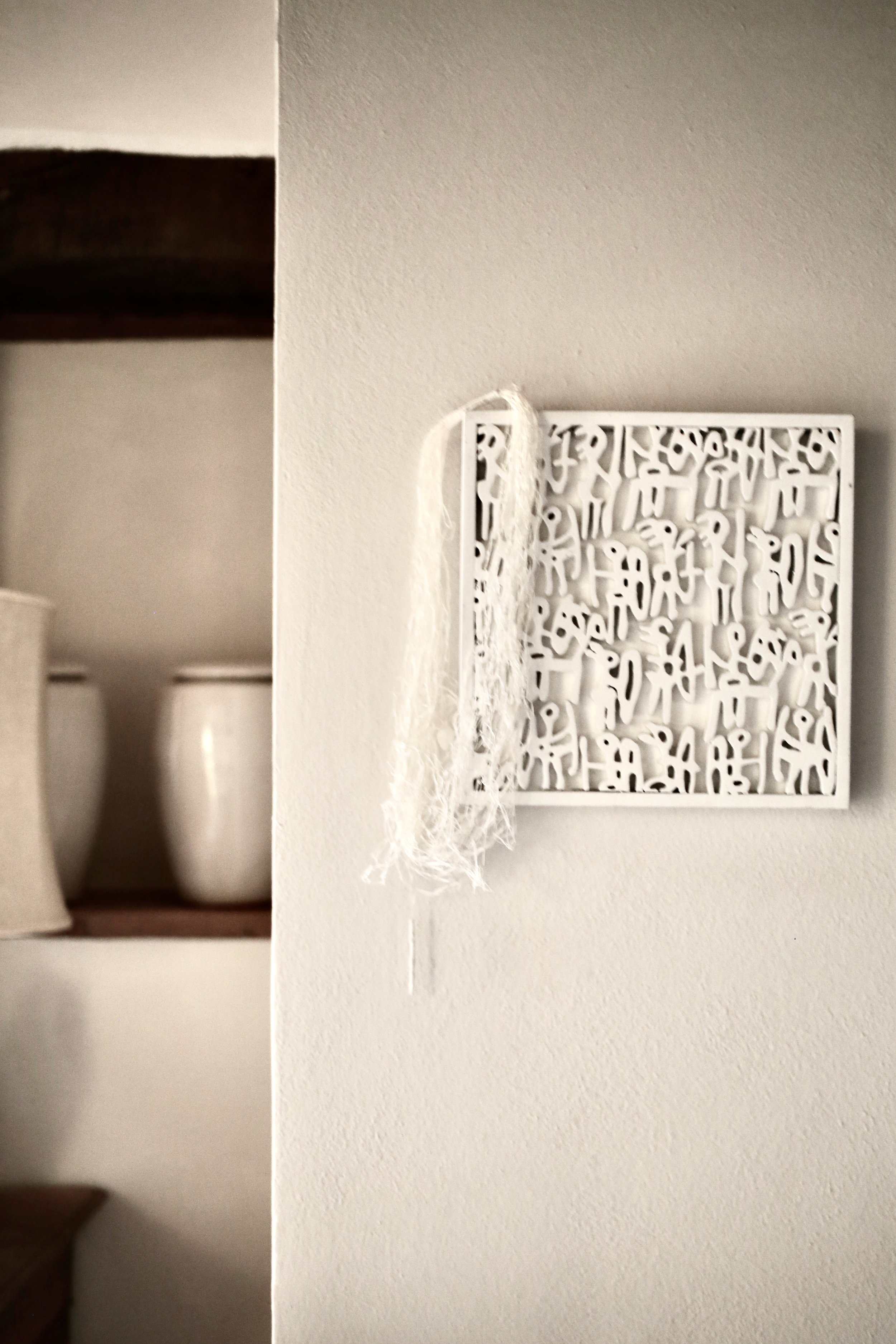 Collana creata in filato washi 