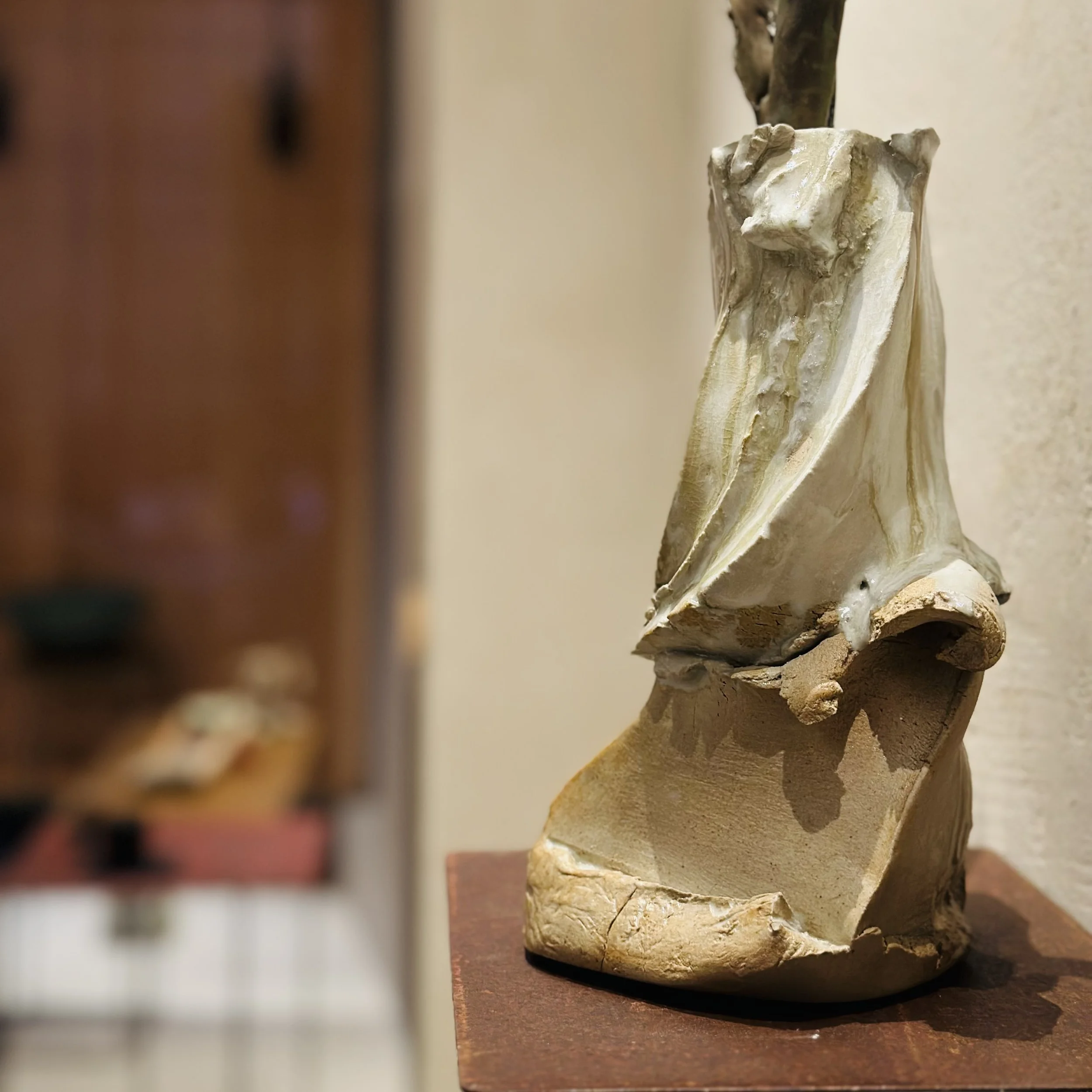 Vaso Ikebana cottura a legna