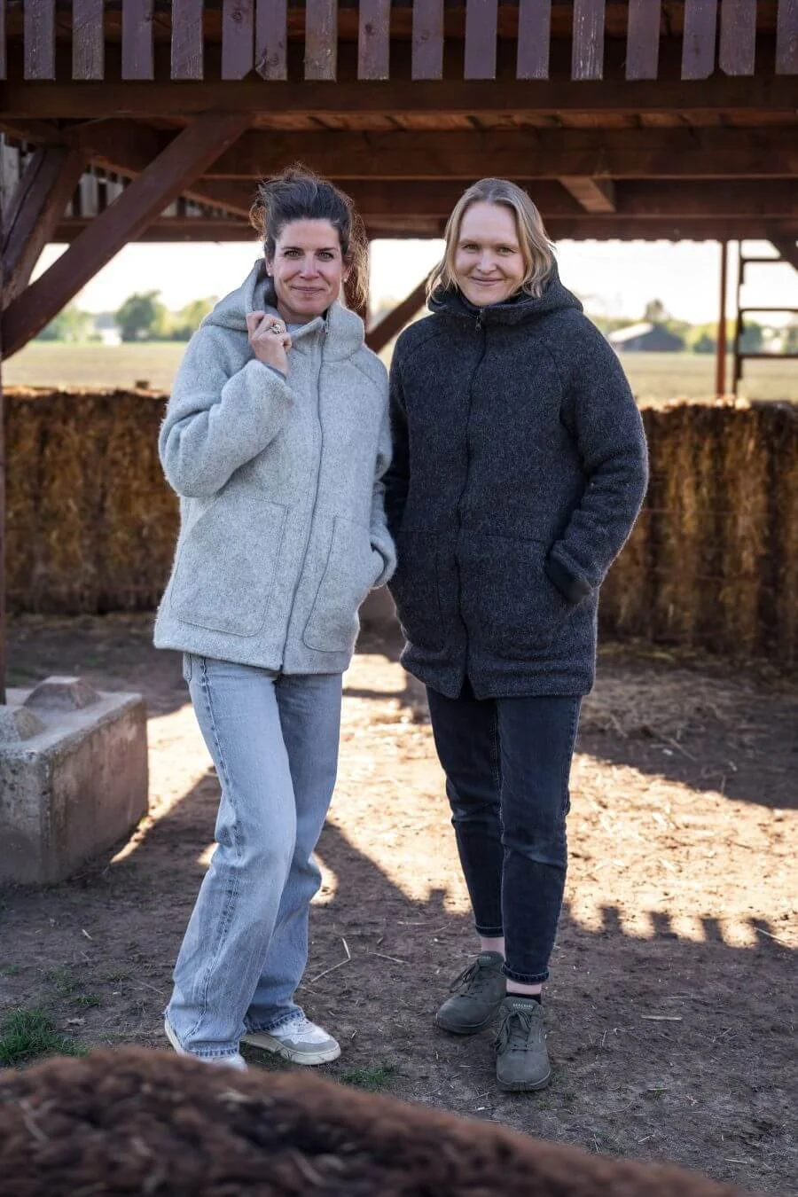 Alpaka Damen Walk Mantel und Jacke aus Alpaka Wolle