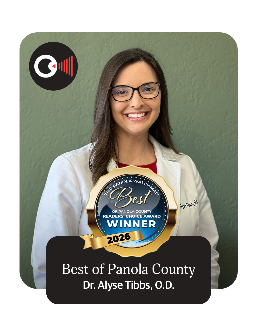 Carthage Eye Associates Voted Best of Panola County - Dr. Alyse Tibbs, O.D.