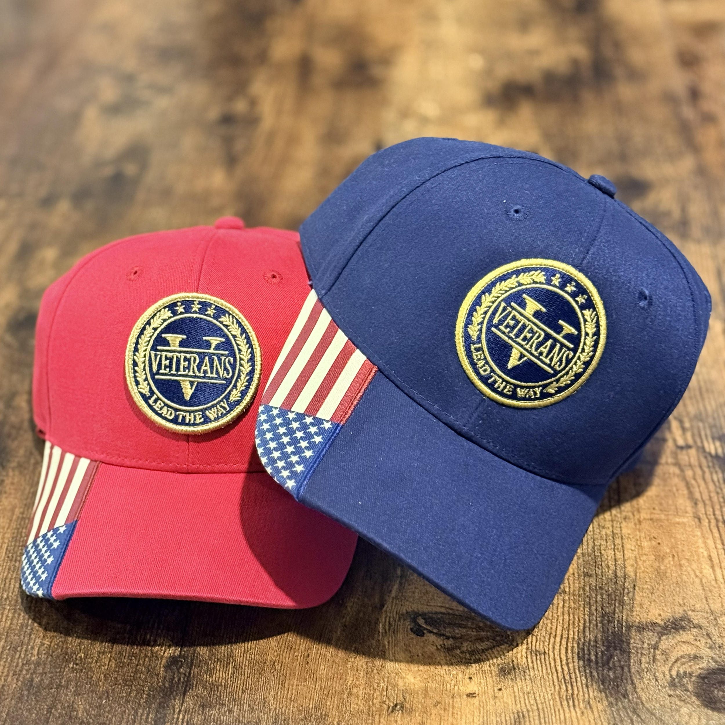 Veterans Lead The Way Hat - USA Flag