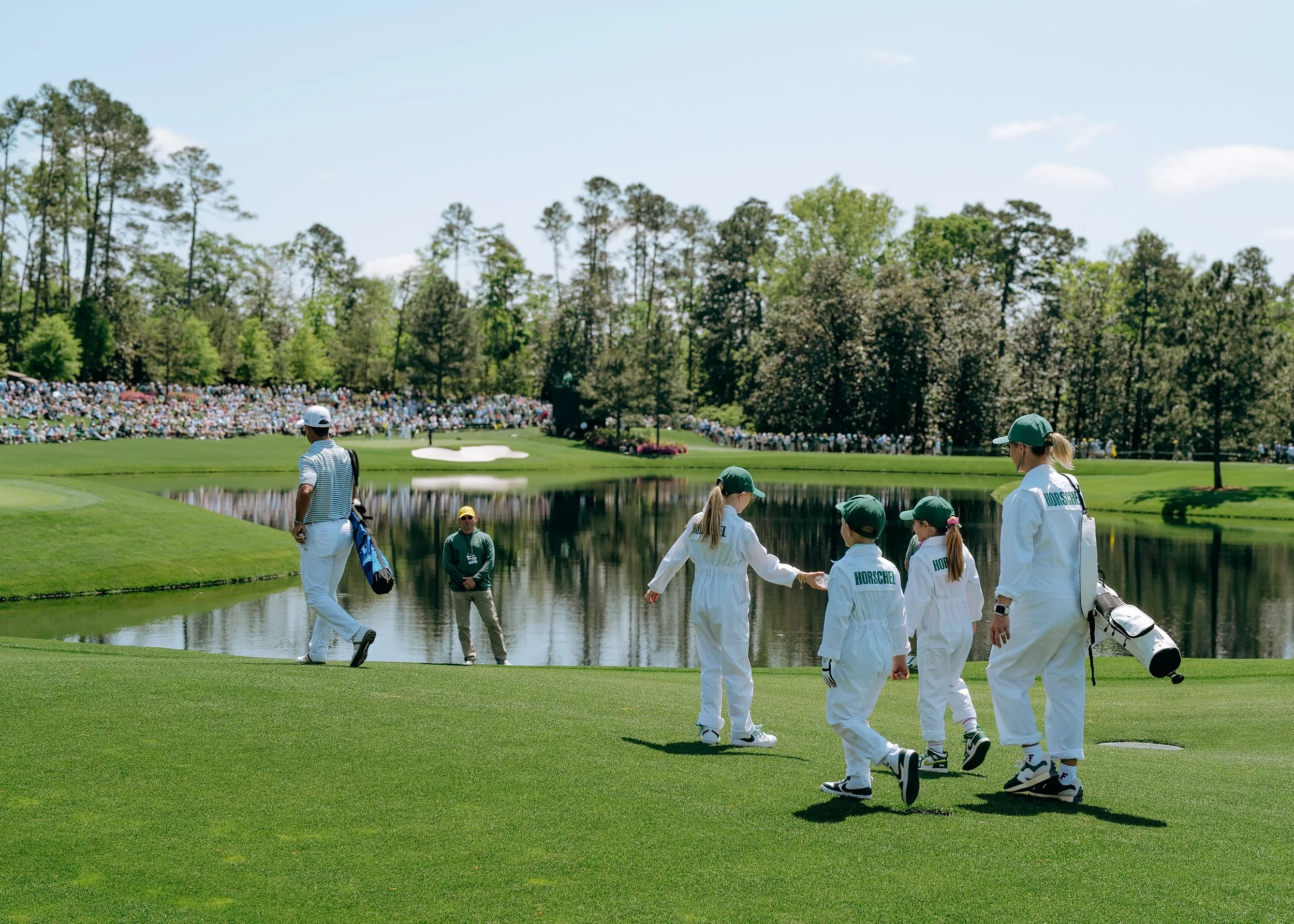 Pro Golfer Par 3 Contest At Augusta National Golf Club For The Masters
