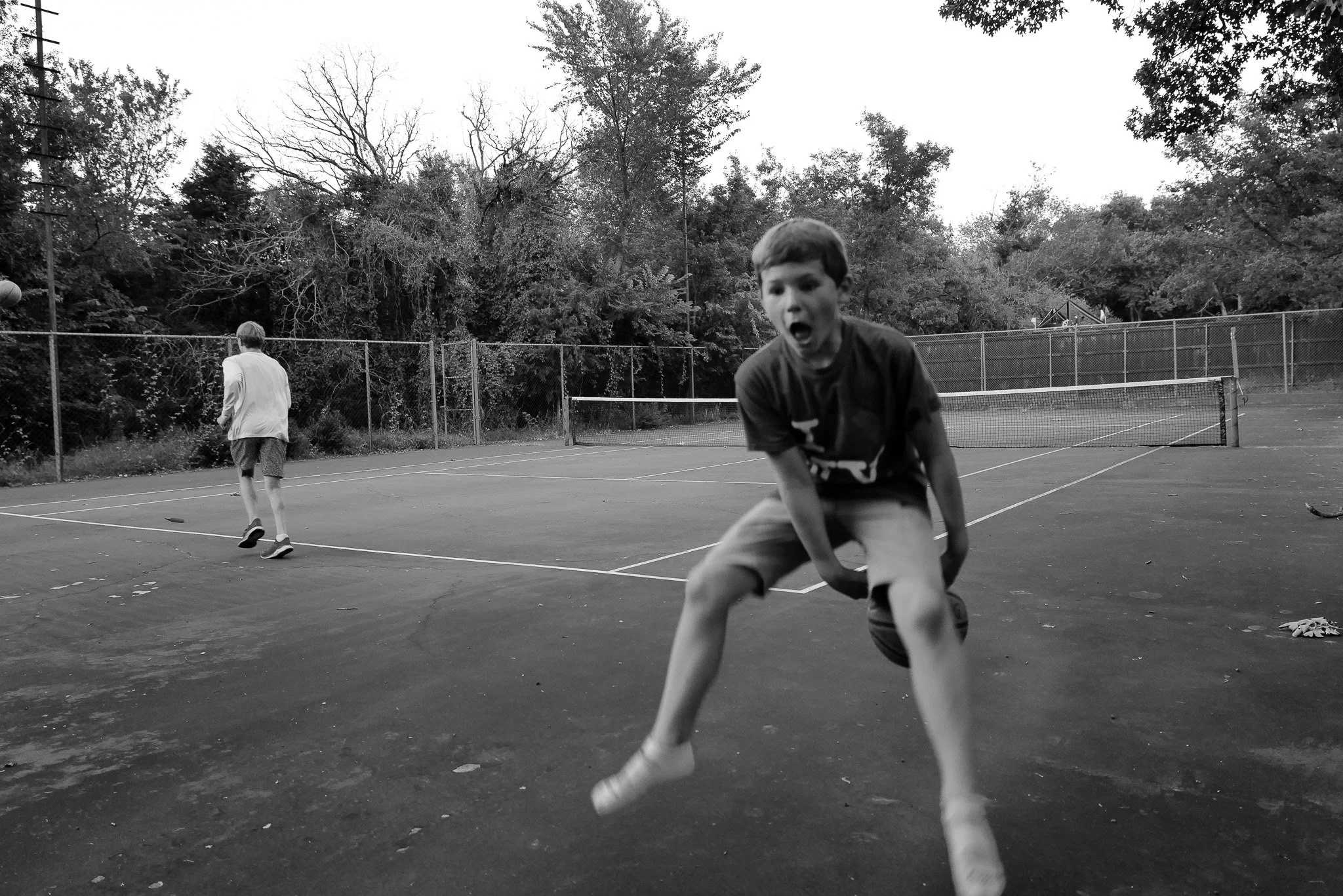 Black and White Basketball Photography