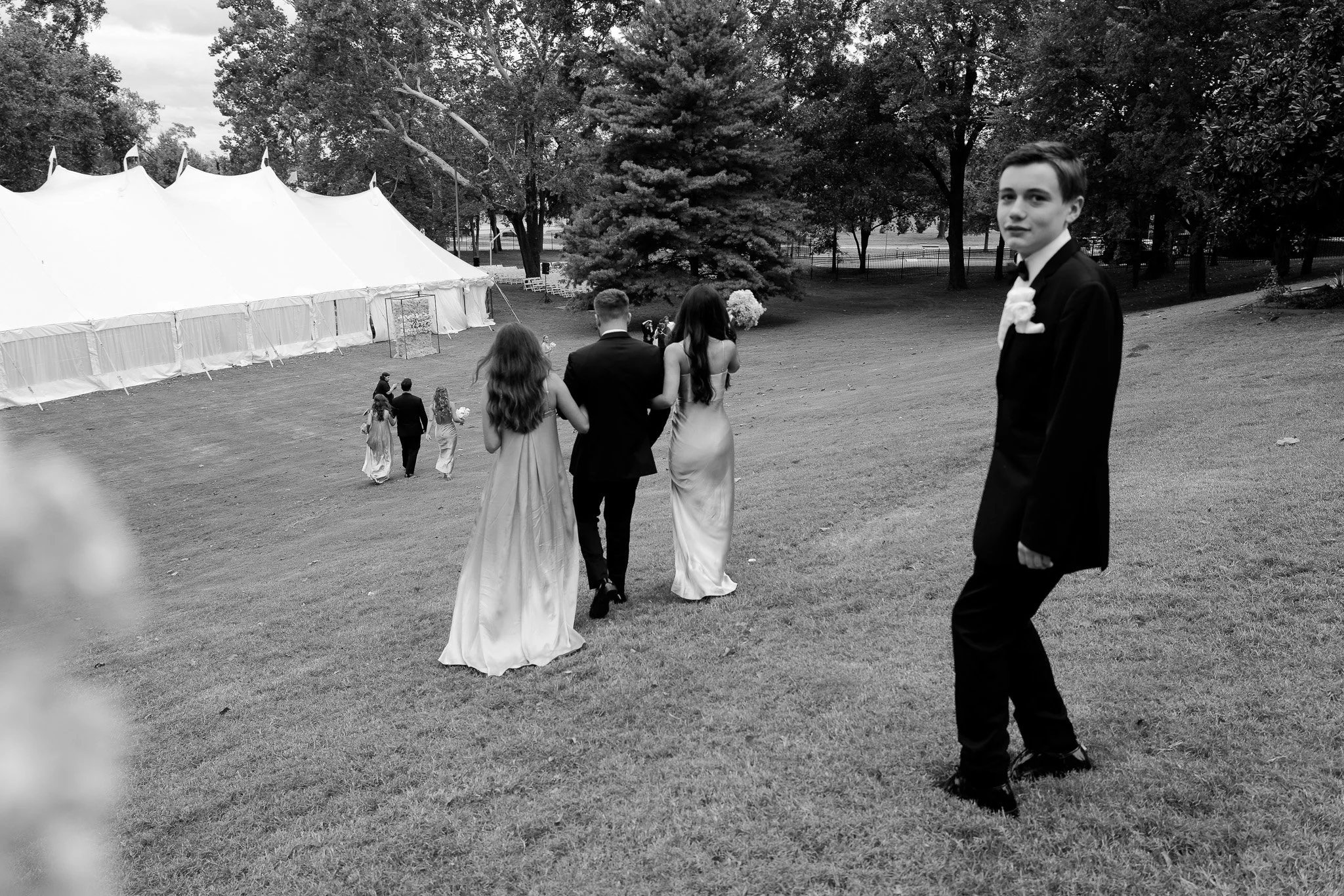 Black and White Wedding Photography Oklahoma