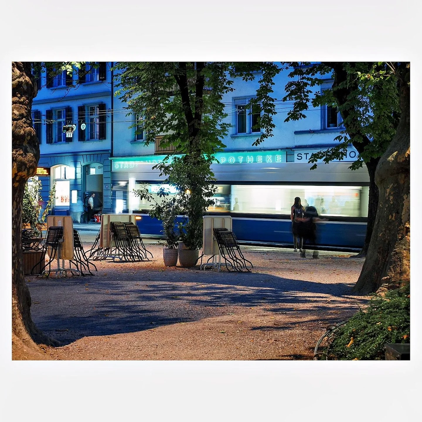 ✨ Wenn Trams zu urbaner Poesie werden ✨

Diese Momentaufnahmen fangen die Essenz unseres Alltags ein: das lautlose Ballett der Trams zwischen den B&auml;umen, eilige Schritte, goldenes Licht, das eine einfache Haltestelle in ein Theater des Lebens ve