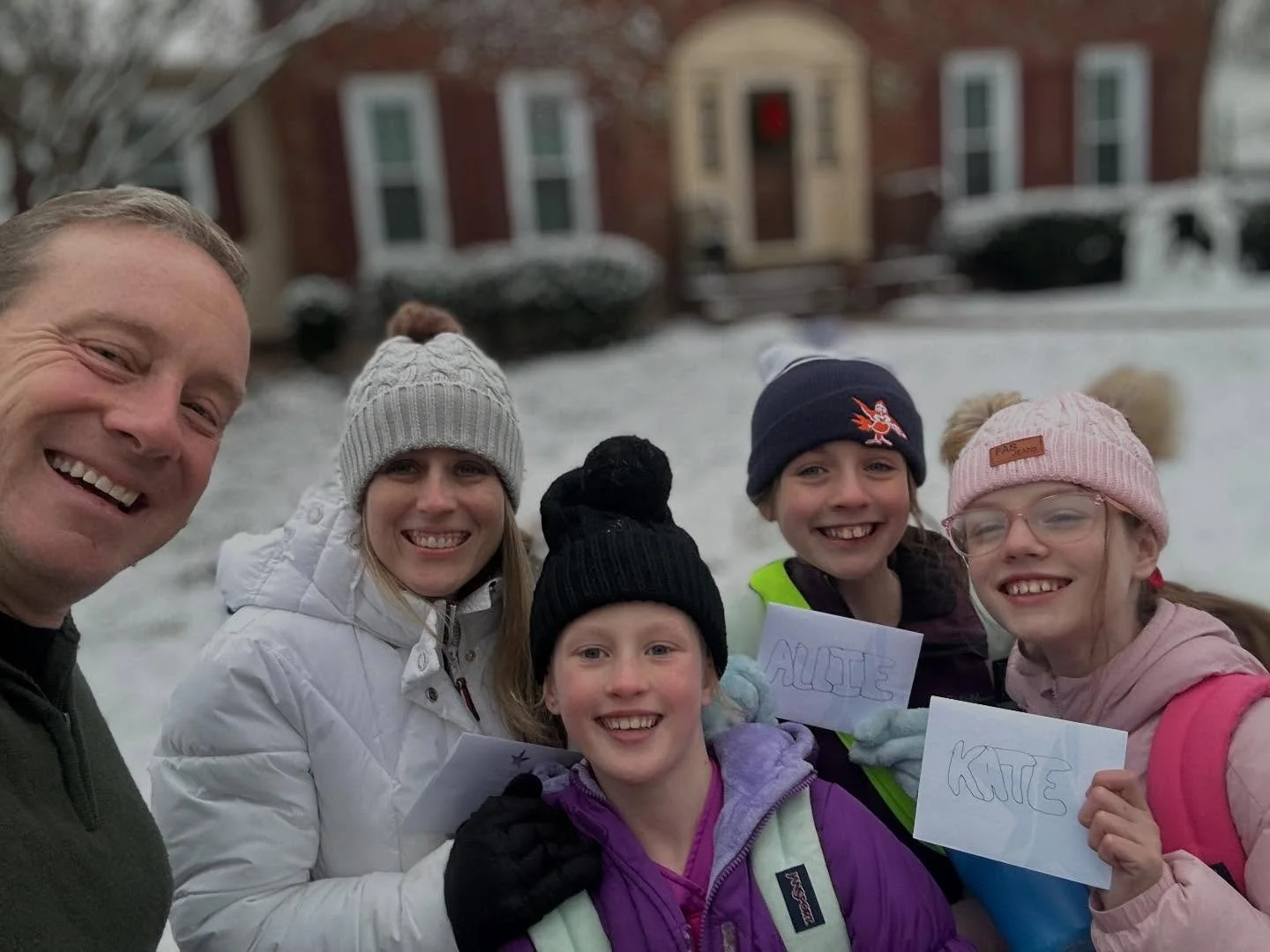Bryan delivered one of the prizes today to Allie, Kate and Julia with their mom April for guessing the correct number of items on Bryan&rsquo;s sweater from our update video! The other winner was Darla on Instagram. Thanks everyone for playing along!
