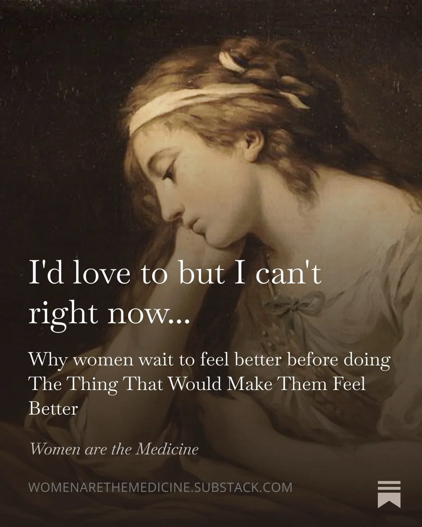 You know that feeling where you can see exactly what would help... and you still can&rsquo;t make yourself do it?&thinsp;
&thinsp;
Well, we wrote about it this week on Substack. Link in bio.&thinsp;
&thinsp;
&mdash;&thinsp;
&thinsp;
Here&rsquo;s what