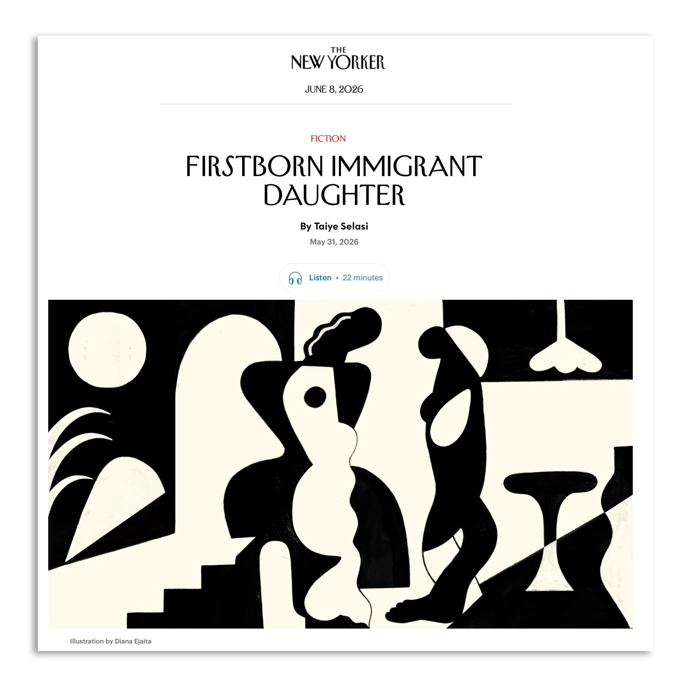 Diana Ejaita | The New Yorker | A beautiful piece written by @taiye.entirely