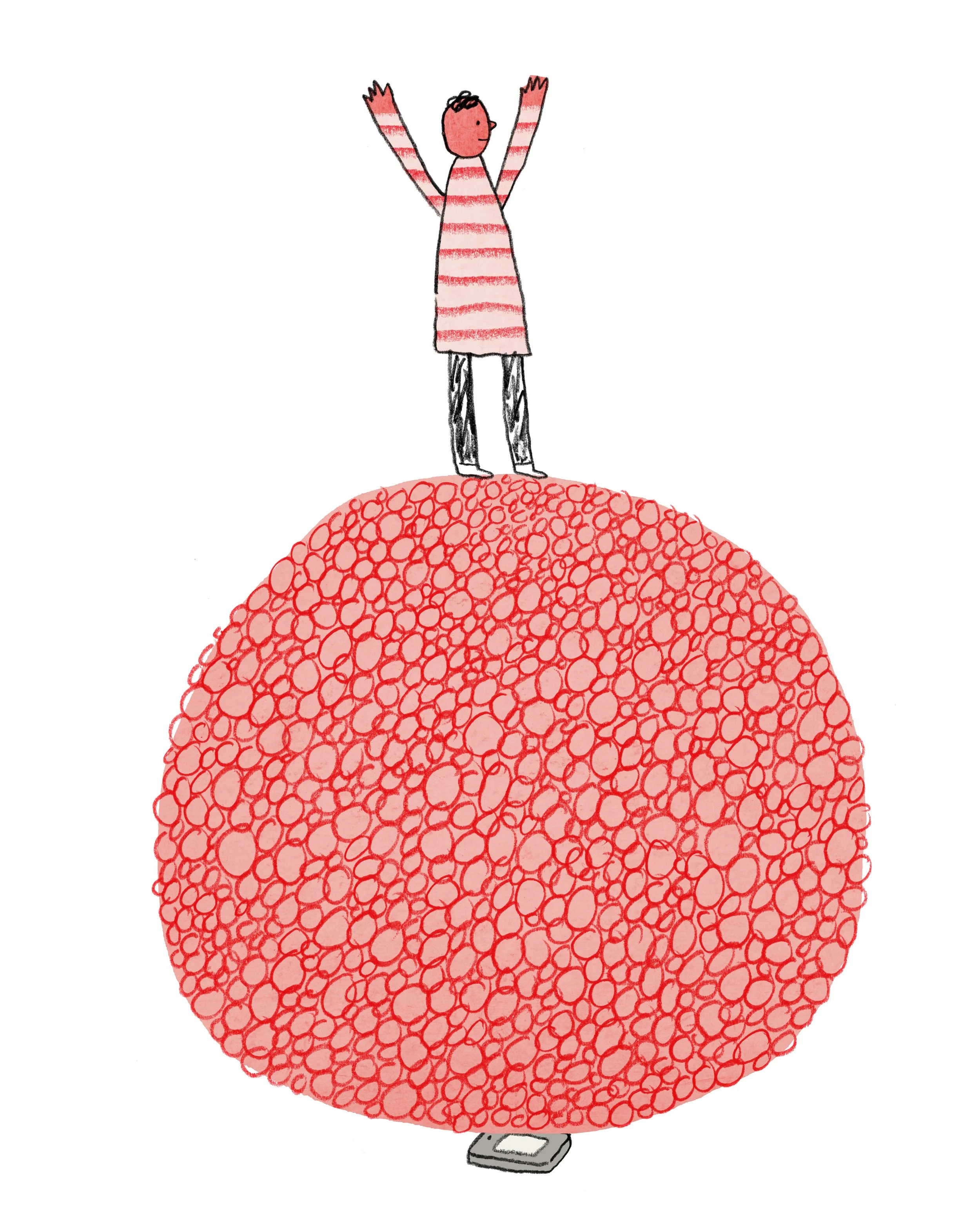 Brian Rea illustration for MBU feature on The Anxious Generation, help with smartphone dependence and student wellbeing