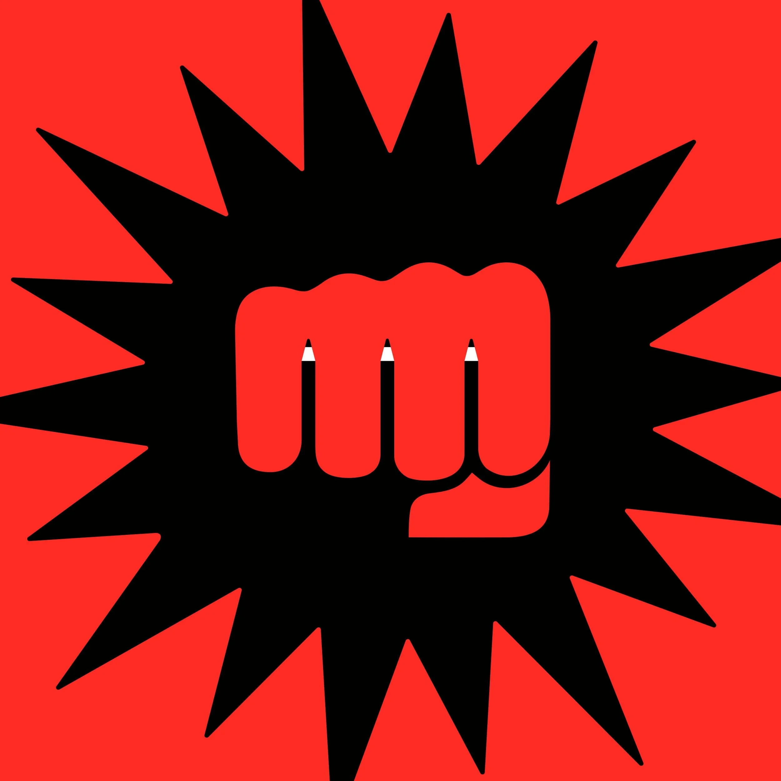 Hollywood Writers Strike illustrated by Noma Bar