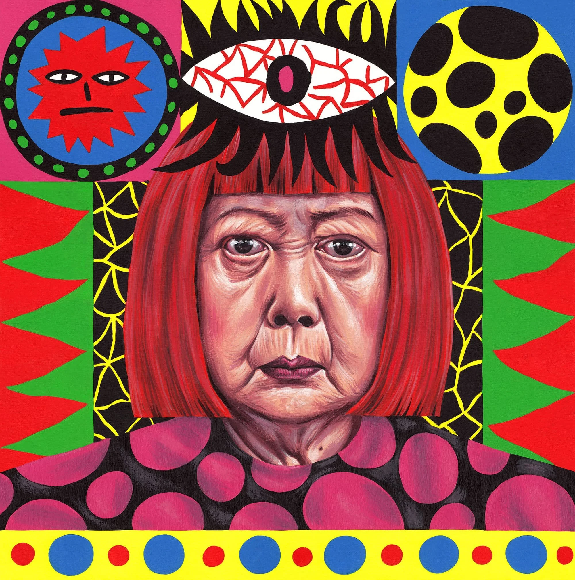 SADDO x WNDR Chicago Yayoi Kusama Portrait — Dutch Uncle • Artist