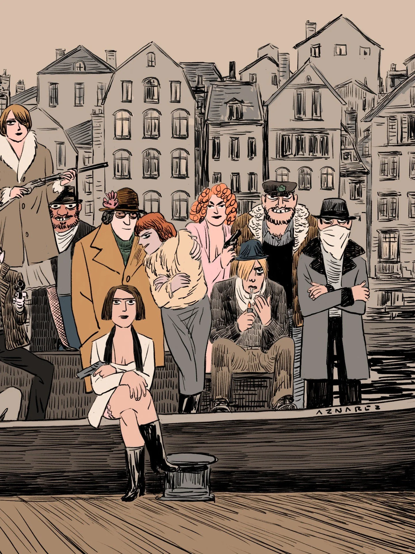 Javi Aznarez x Stern Crime

Javi Aznarez illustrates the life of Julius Adolf Petersen, a 1920s "Gentleman Thief" and Hamburg folk hero whose obsession with elegant style and public notoriety ultimately became his greatest tactical flaw.

I