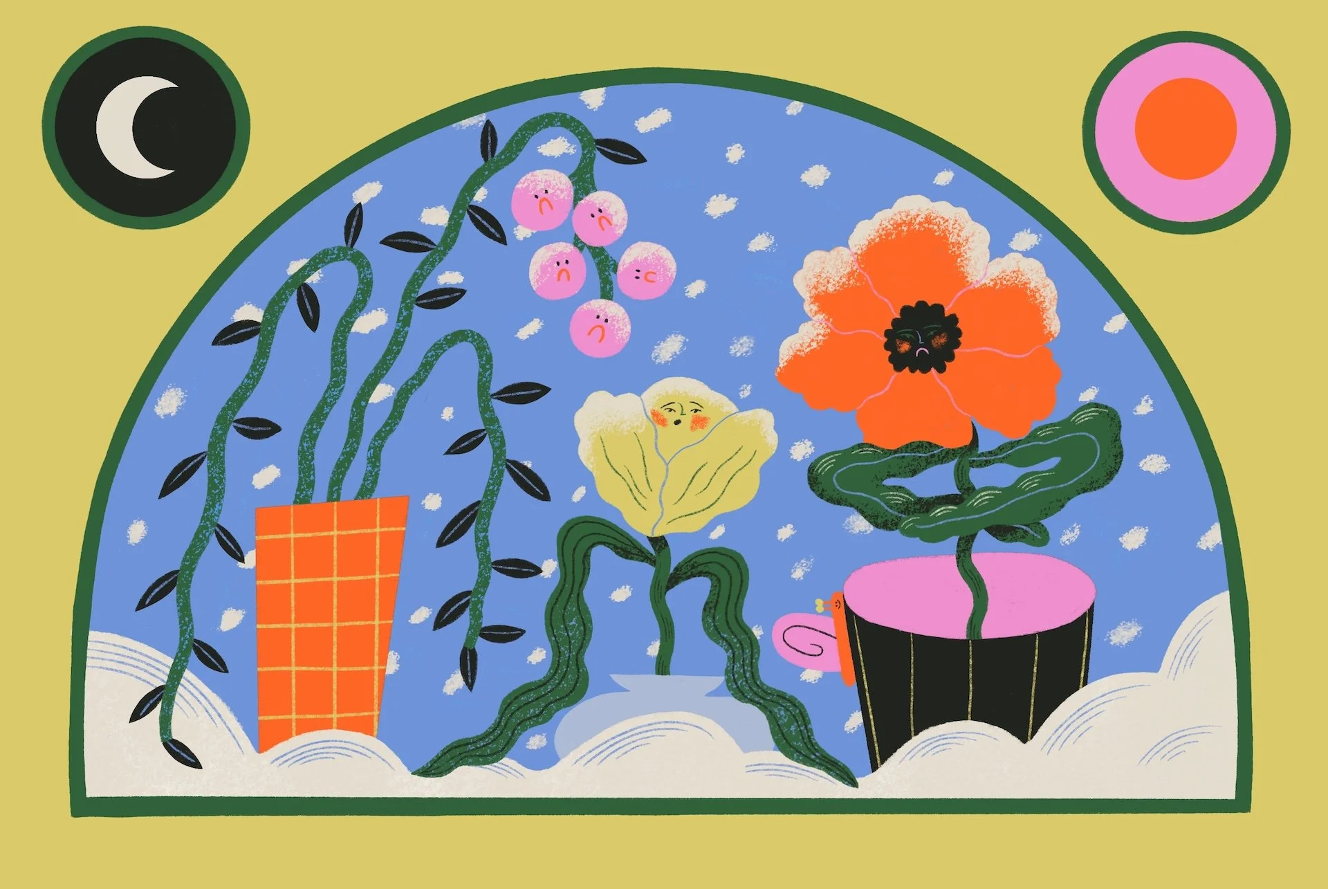 Plants feel the cold as much as we do