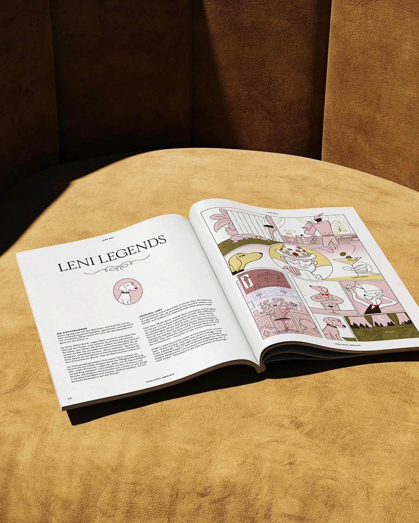 Leni is Burg Hotel&rsquo;s @burghotel beloved Bernese Mountain Dog ... and a familiar face to guests in Oberlech, Austria. 

Since Issue No. 05 of the hotel&rsquo;s magazine, DR&Uuml;BER (German for &ldquo;Above,&rdquo; as in &ldquo;above the clouds&