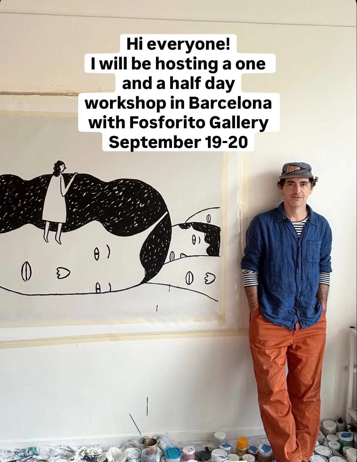 Shout out to all the illustrators in Barcelona ! 

'FINDING THE FEELINGS' by @freebrianrea 
Exhibition + 1.5 Day Illustration Workshop 

&bull;&nbsp;Exhibition: Brian Rea at @tallerfosforito 
&bull; Opening: 18 September 2026
&bull; Workshop: Finding