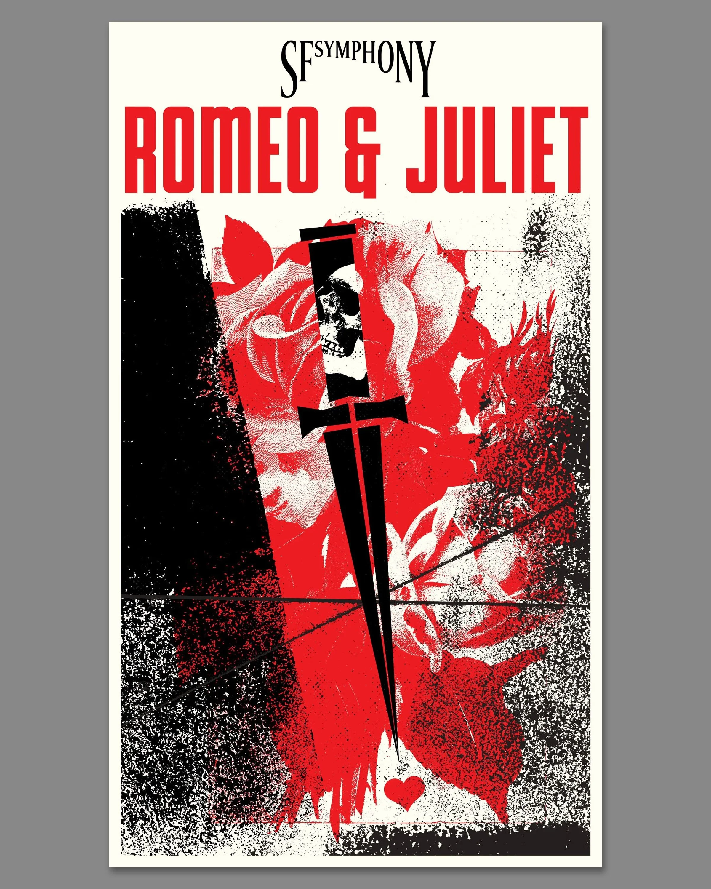 ROMEO AND JULIET
Aesthetic Apparatus x San Francisco Symphony

Screenprinted posters created for Prokofiev&rsquo;s Romeo and Juliet, one of the great orchestral retellings of Shakespeare&rsquo;s tragedy.

Printed by hand in the @aestheticapparatus st