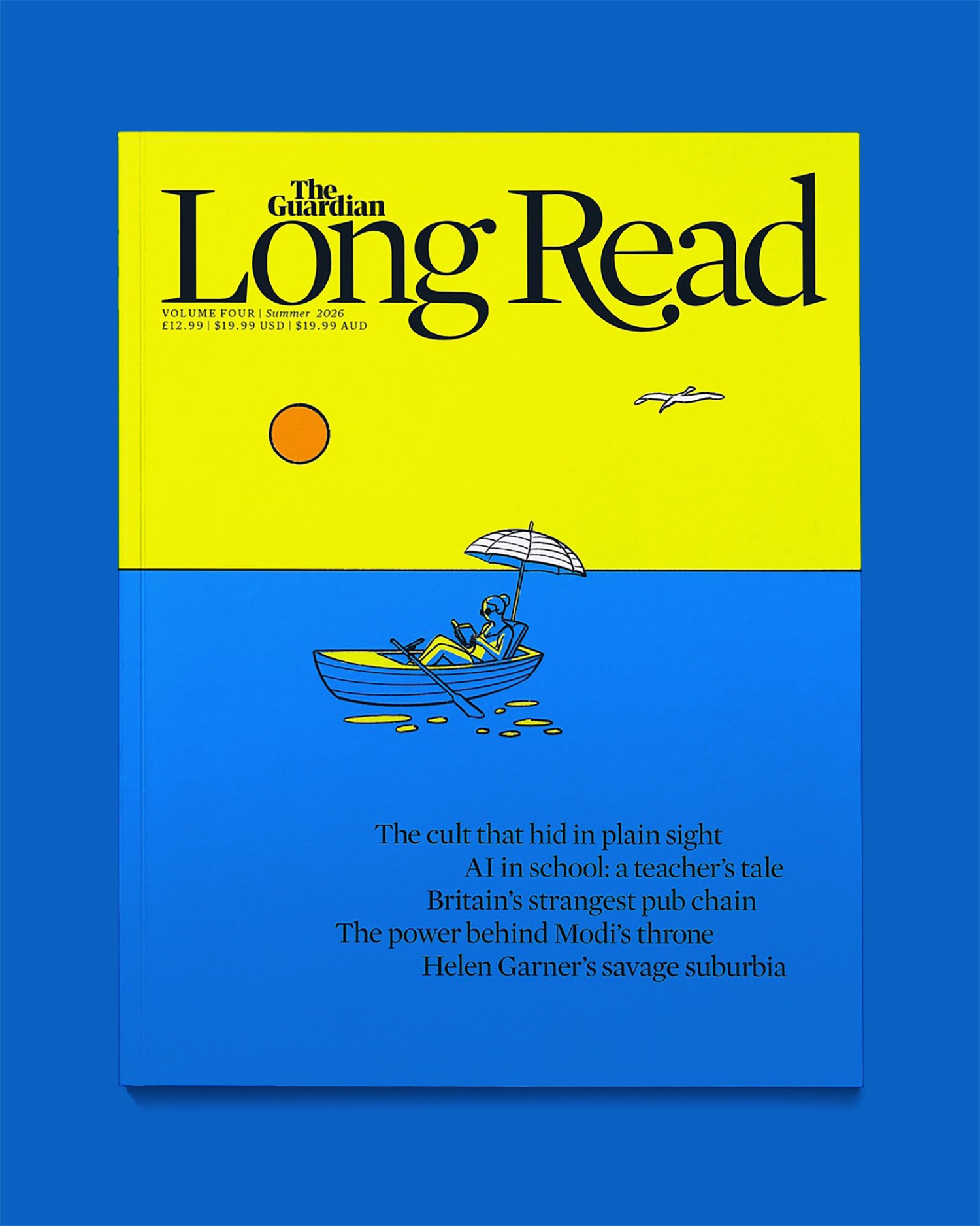 Klaus Kremmerz x The Guardian Long Read 

Vol.4 'Summer 2026' cover. 
Selected as SPD Cover of the Week :)

Creative direction: @chrisclarkecc &amp; @ajbreuer 
Art direction: @suzanne_lemon_ 
Illustration: @klauskremmerz 
Client: @guardian
