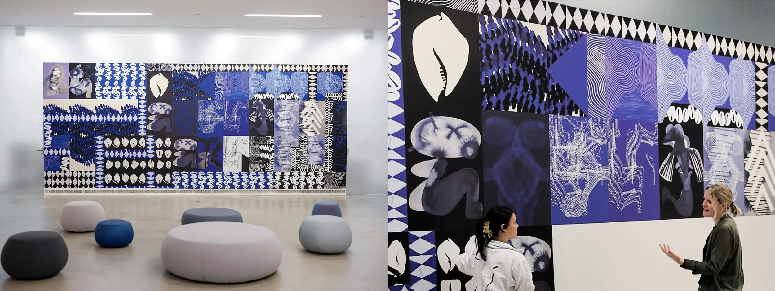 Diana Ejaila | Kunstmuseum Ravensburg
Wall installation for John Akomfrah "The unfinished conversation"