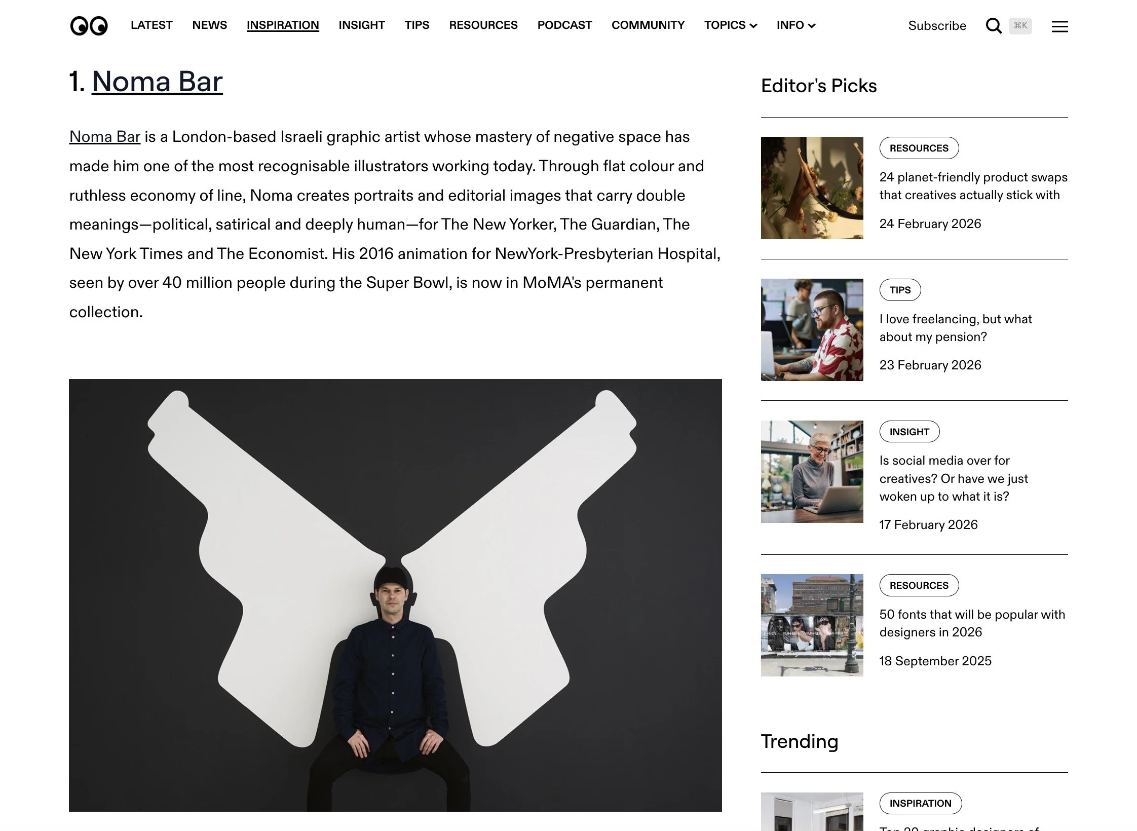 Noma Bar creativeboom top 15 illustrators