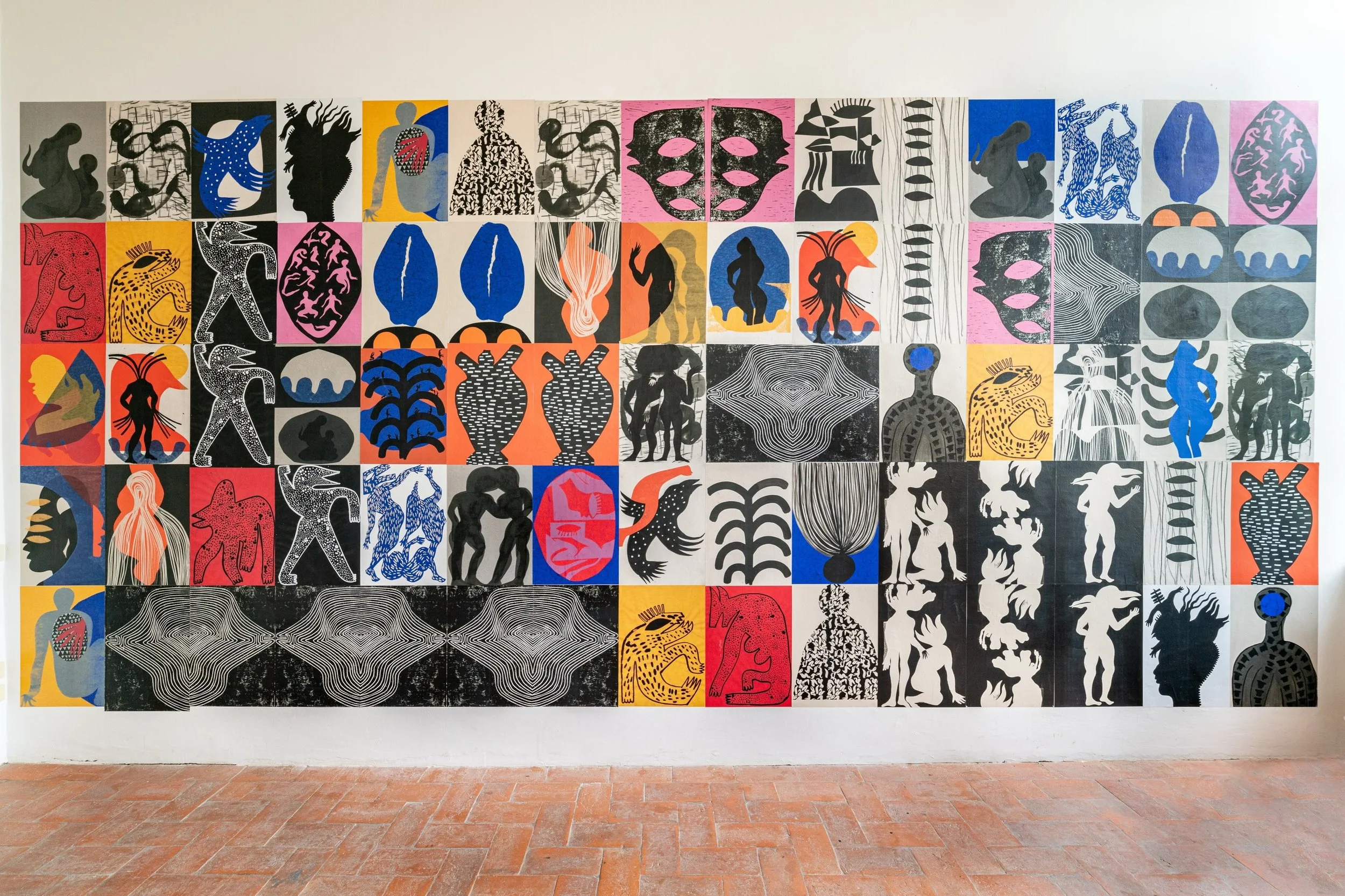 Diana Ejaita | Wall installation Villa Romana | 
Commissioned by @hkw_berlin