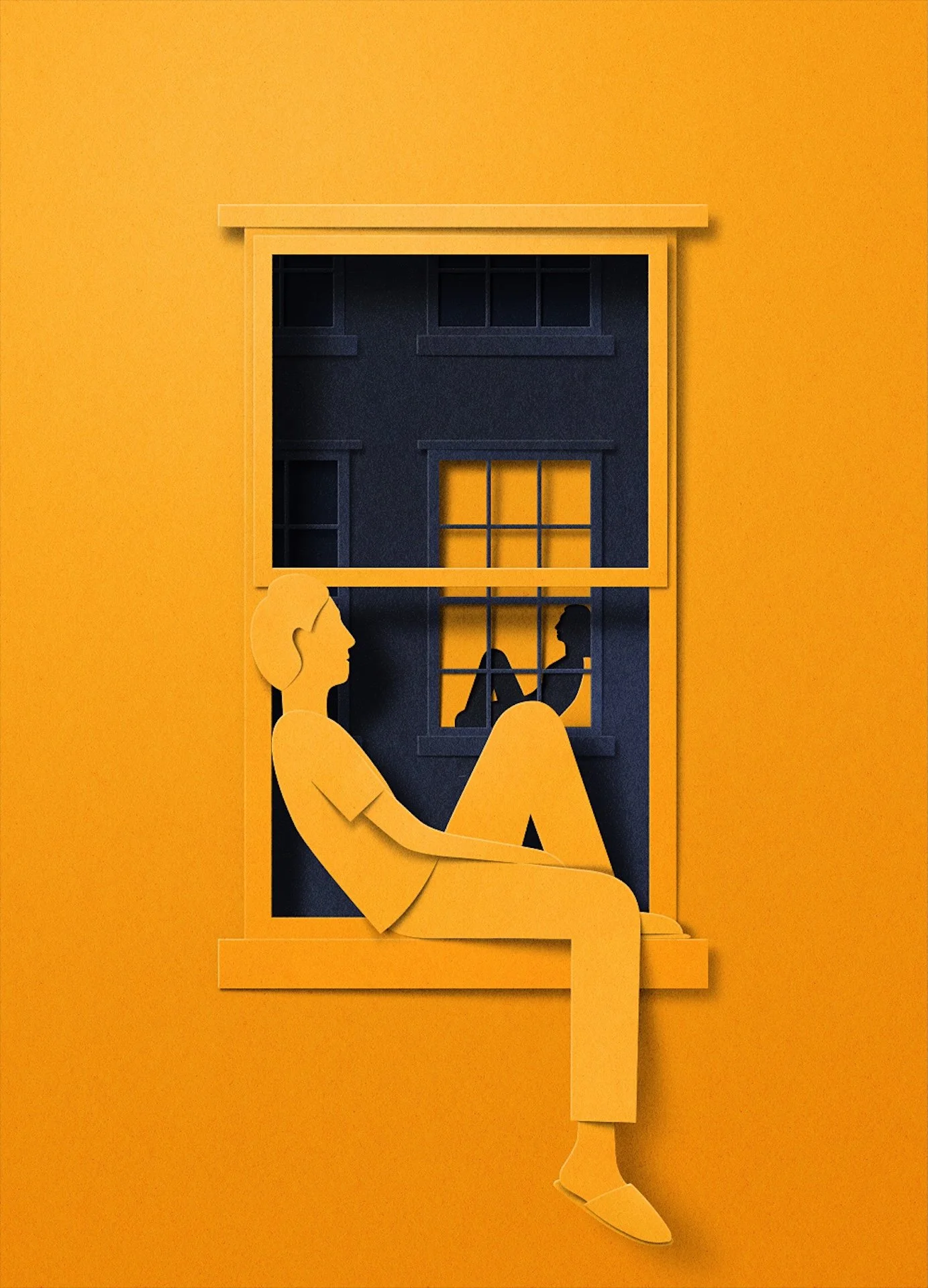 eiko-ojala-illustration--Staying Home- proposal for the New Yorker.jpg