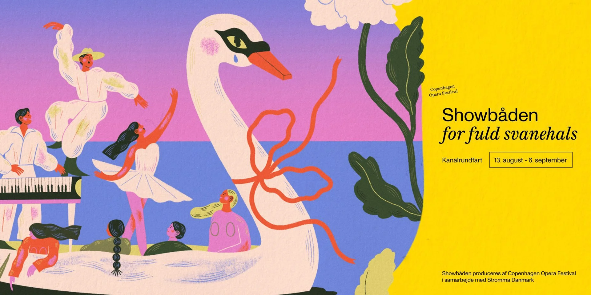 Clara Super Duper Illustrates Showbåden 2026 for Copenhagen Opera Festival