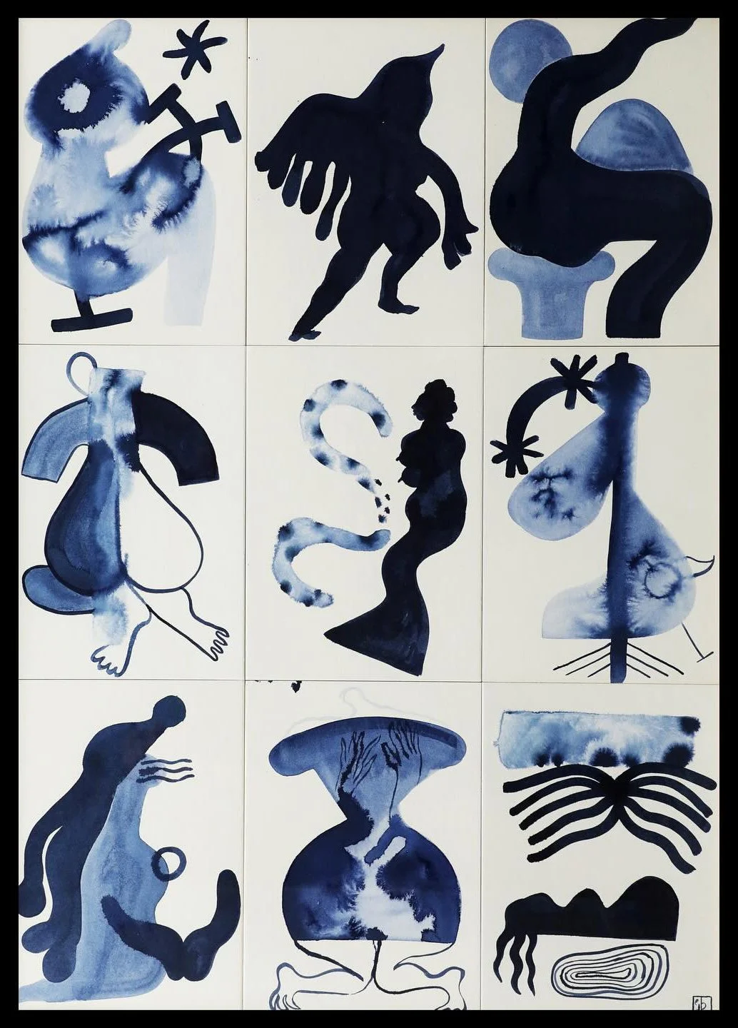 Diana Ejaita | "4am indigos"
blue ink on paper
2024-2025