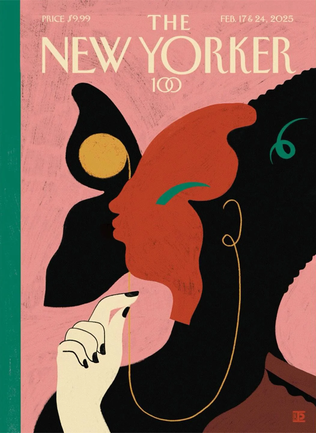 Diana Ejaita | Feb 2025 New Yorker 100th anniversary issue. "Eustace Tilley at One Hundred" 