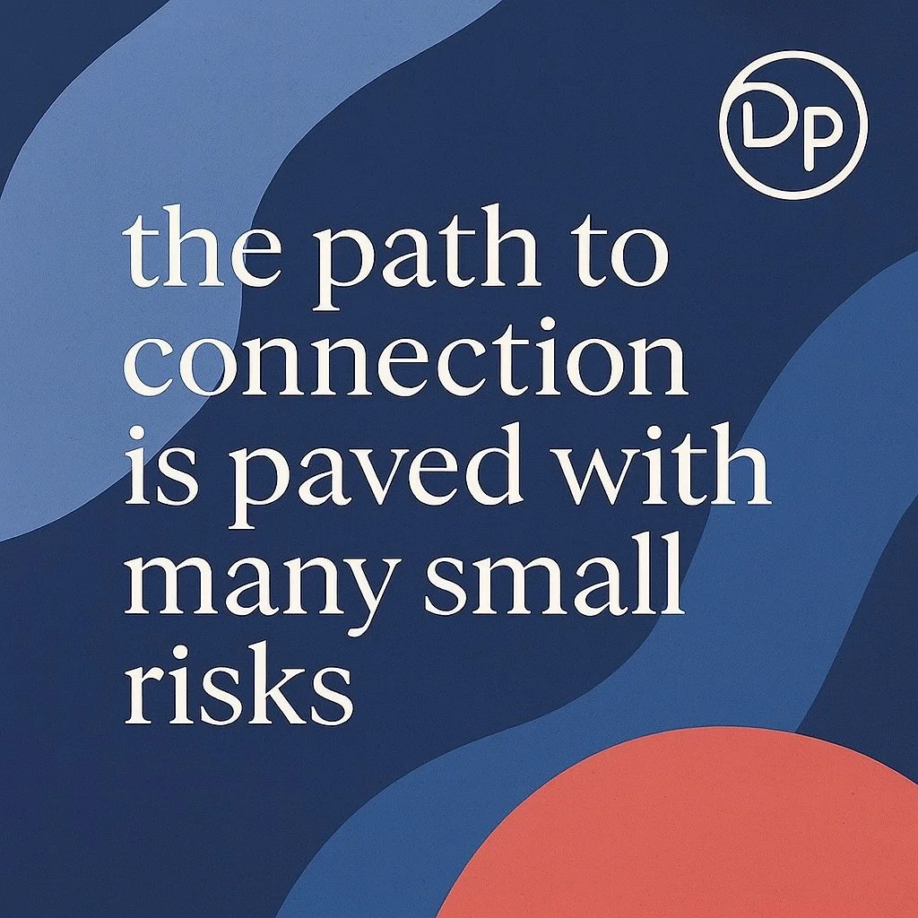 Connection doesn&rsquo;t happen all at once. It grows through small moments of honesty, courage, and openness. Every little risk we take with someone we care about lays another stone on the path toward closeness.

#relationships #connection #relation