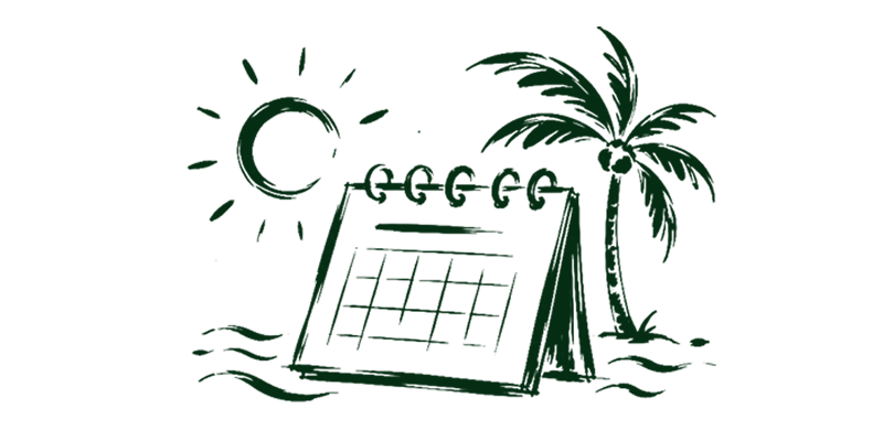 summer class schedule icon