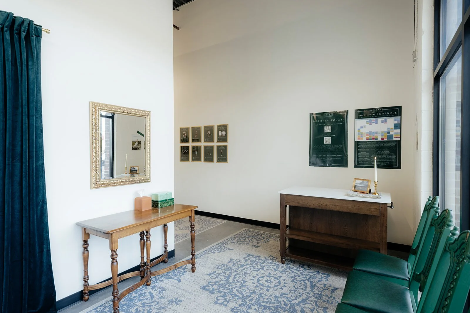 Front desk in our spacious waiting room