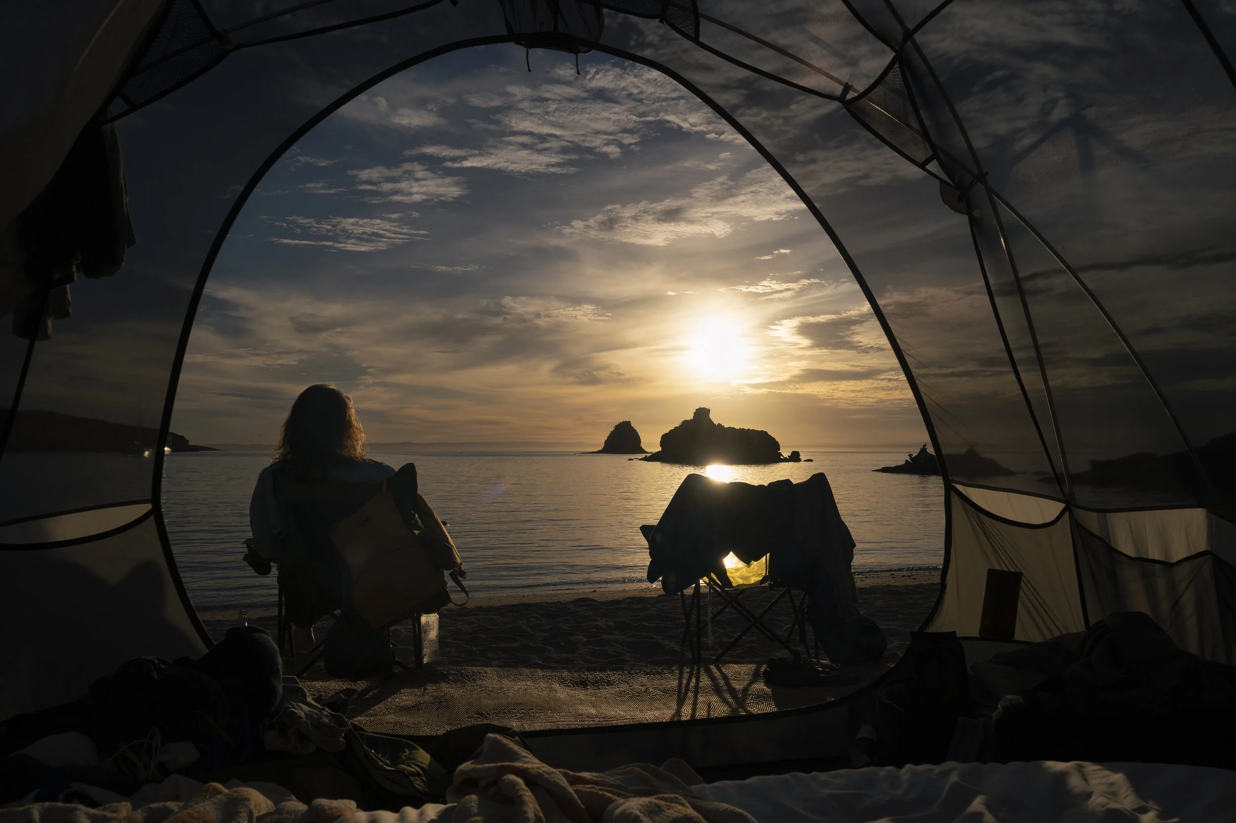 Camping - Isla Espíritu Santo, Baja California, Mexico