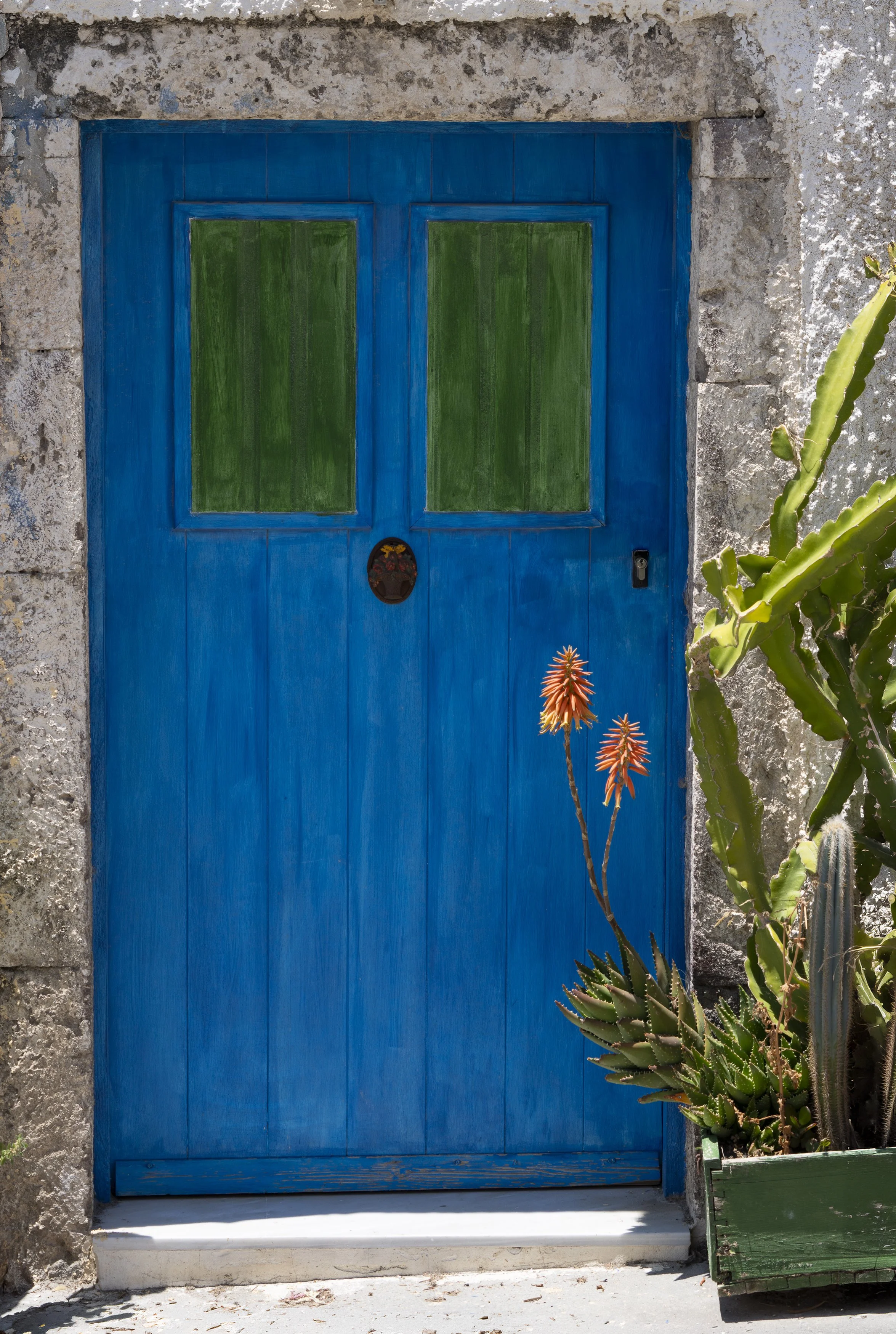 Karterados - the town where supposedly no two doors are the same - Santorini, Greece