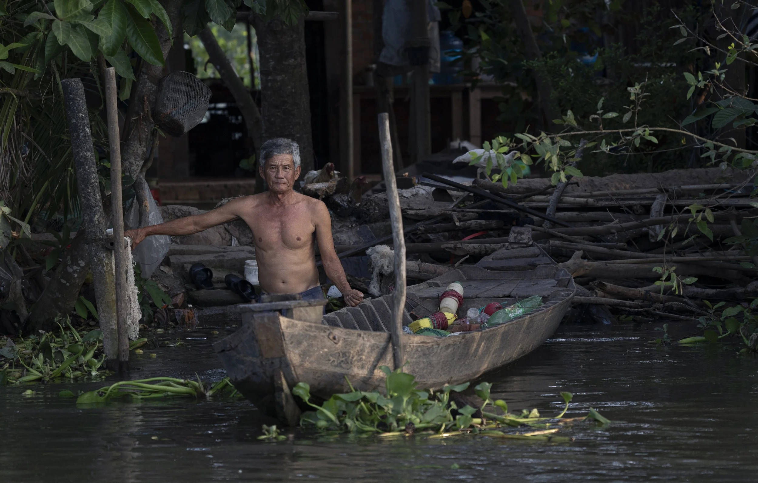 Fisherman - Vinh Long District, Mekong Delta, Vietnam