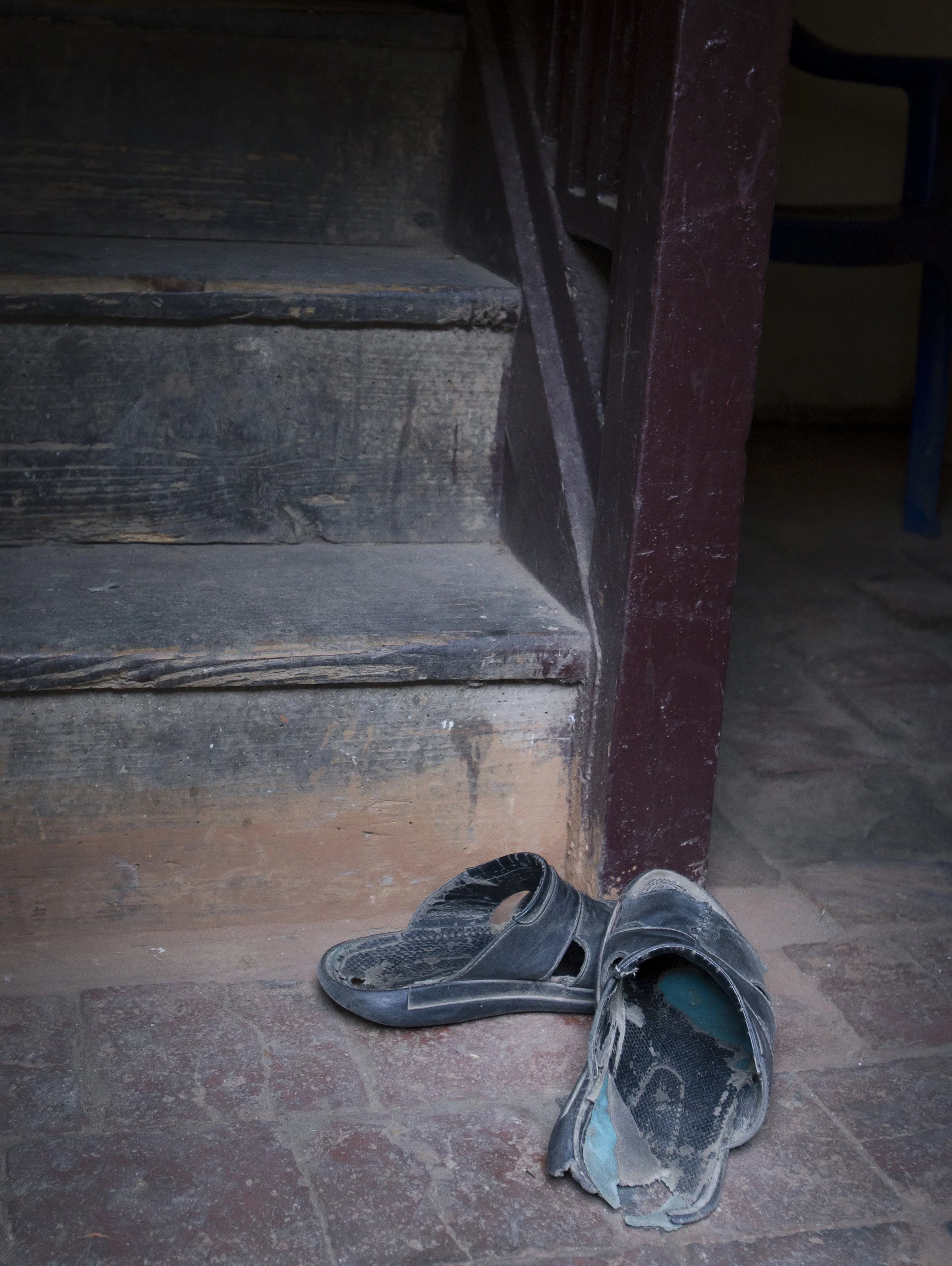 Well-loved chappals - Kathmandu