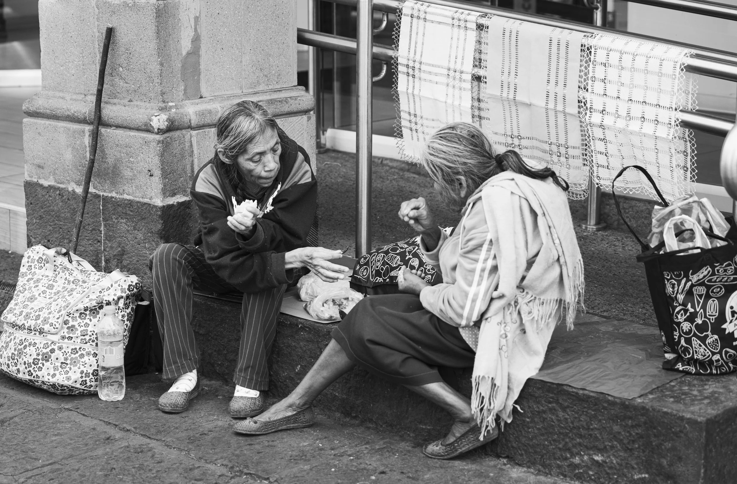 Sharing lunch - Coyoacán, Mexico