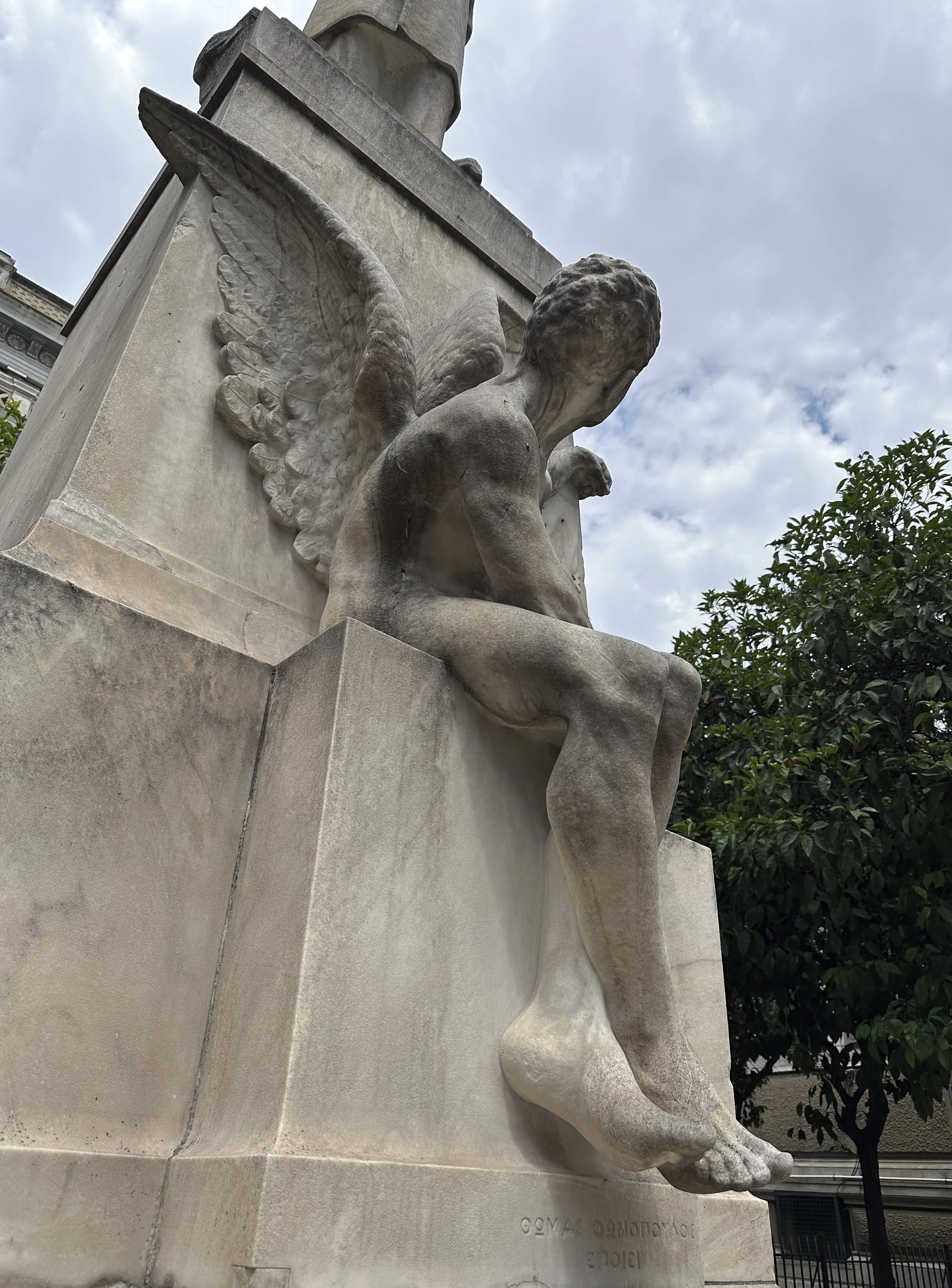 Guardian angel of the Plaka neighborhood in Athens, Greece 
