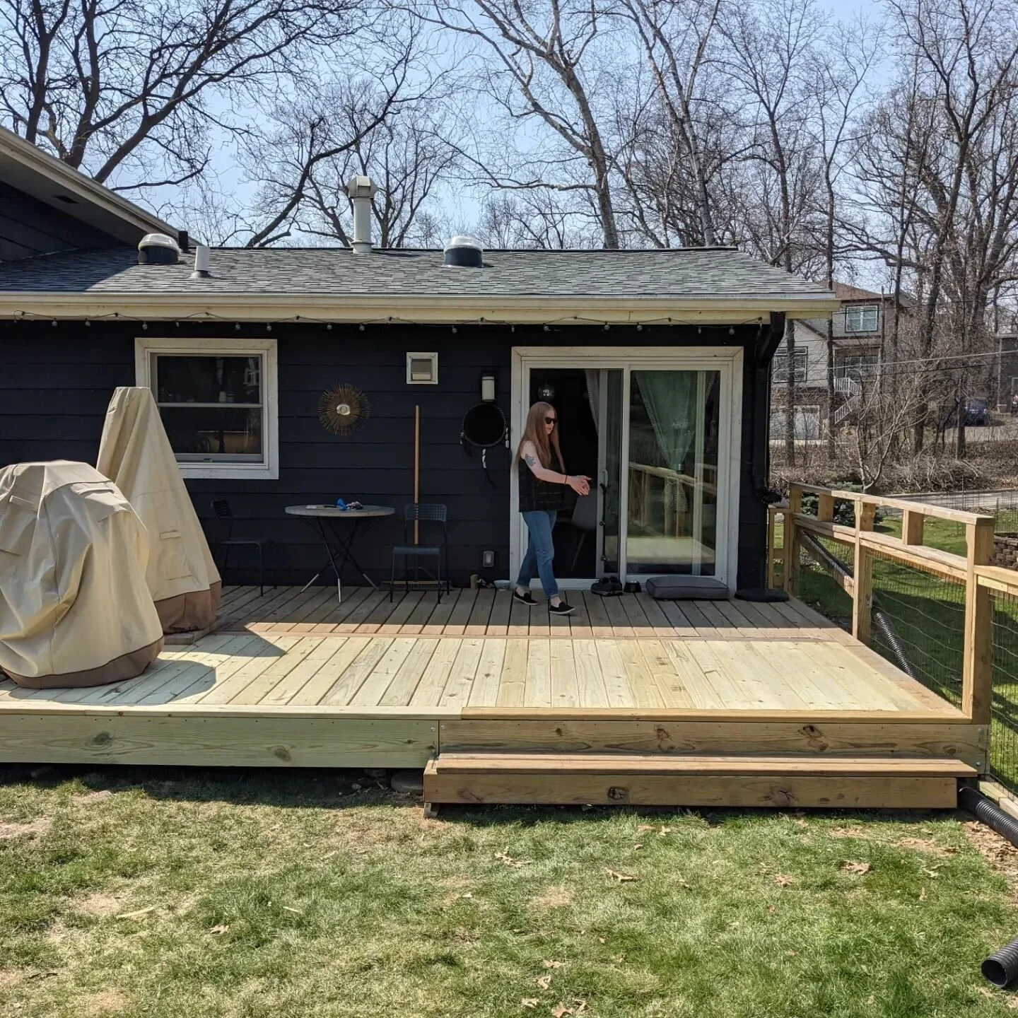 Deck addition circa 2021