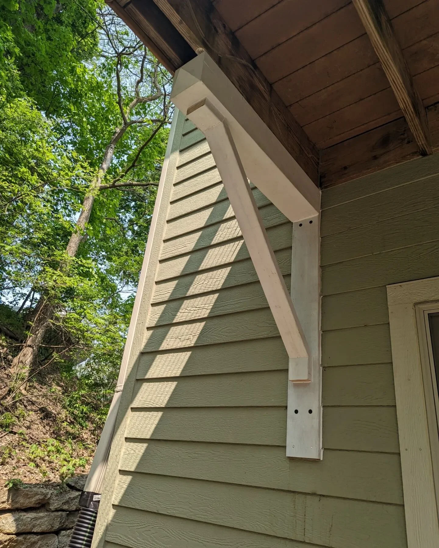 Cedar rots. Redwood rots. Pressure treated lumber rots. It all rots a lot faster when it's improperly installed. This home is 11 years old and these decorative supports were gone. I upgraded the flashing and replaced everything. I'm becoming increasi