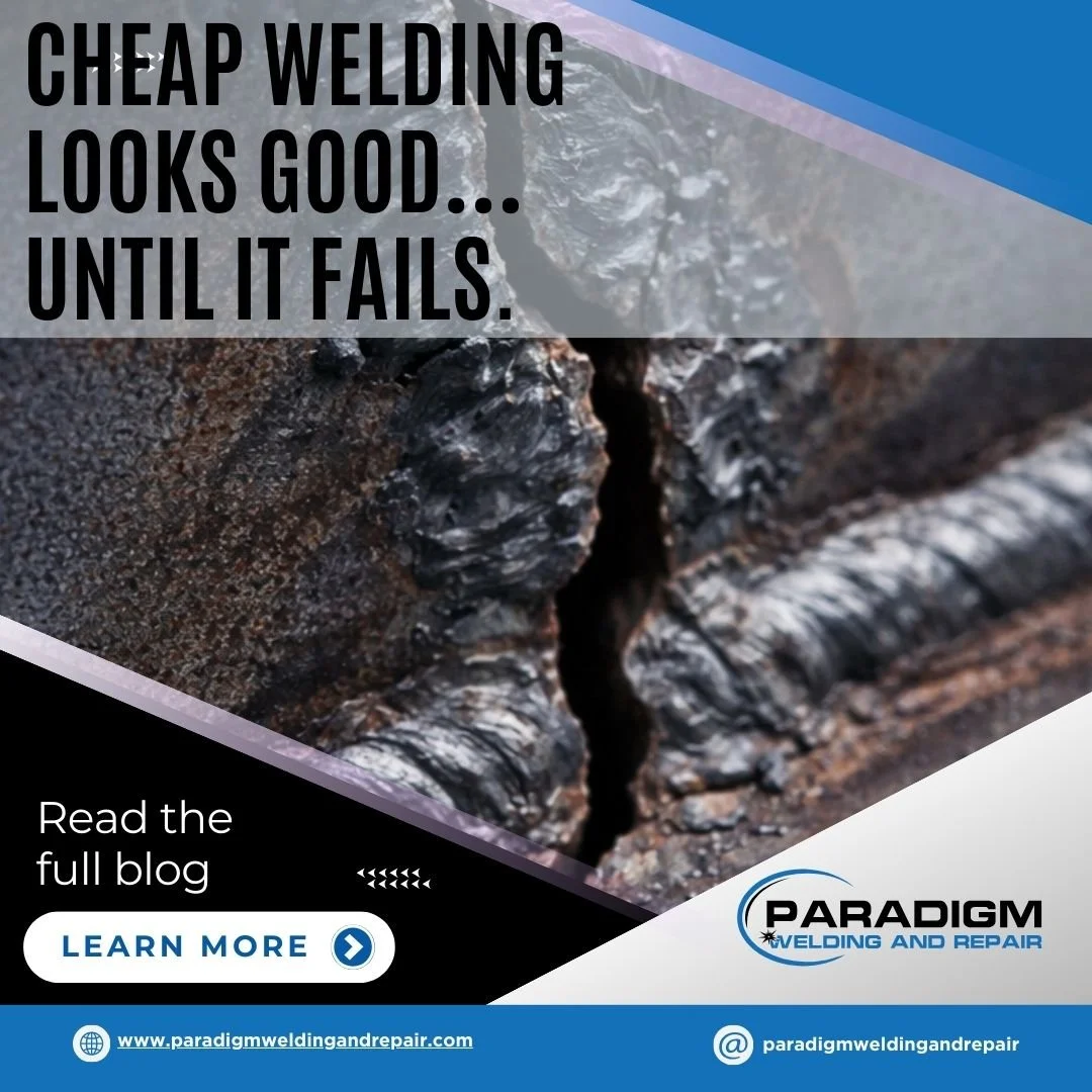 The True Cost of Cutting Corners on Welding — And Why Quality Always Pays Off in Commercial and Industrial Work
