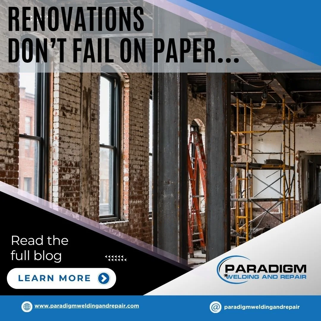 Commercial Renovation Welding: Staircases, Railings, Structural Fixes, and Security Features